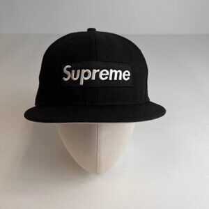 Supreme Hat Men 7 1/2 Spell Out Patch 27 Champion 2020 Street Gym Hype Core Ex